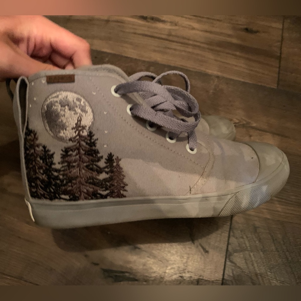Onyx and Grey BANGS high top sneakers